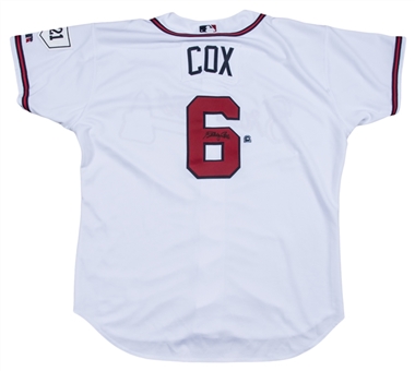 2004 Bobby Cox Game Used & Signed Atlanta Braves Home Jersey (MLB Authenticated & JSA)